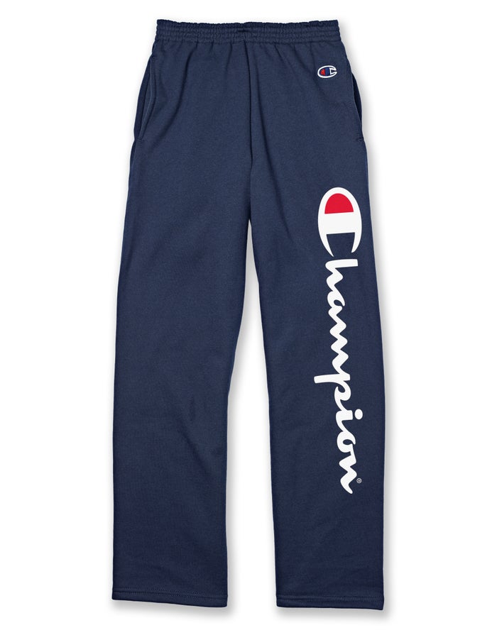 Champion Double Dry® Fleece With Pockets Script Logo Erkek Çocuk Eşofman Altı Lacivert ( NBOMZT261 )